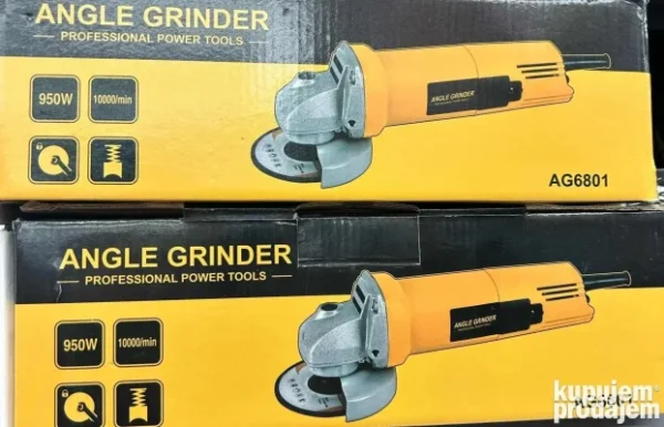 Snažna električna brusilica od 950W sa antirotacionim štitnikom za bezbedan rad