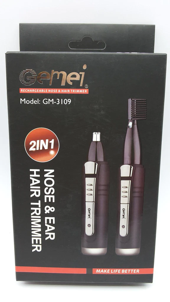 gemei.webp Trimer za lice Gemei GM-3109 2u1 | Brada, Nos, Uši
