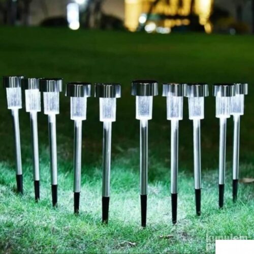 Deset modernih solarnih LED lampi od nerđajućeg čelika, savršene solarne lampe za baštu.